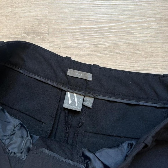 30x28 Black Wide Leg Flared Grunge Dress Pants Y2K Baggy Vintage - Picture 3 of 6